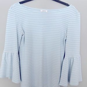 Tyler Böe 3/4 bell sleeve Stripped Top